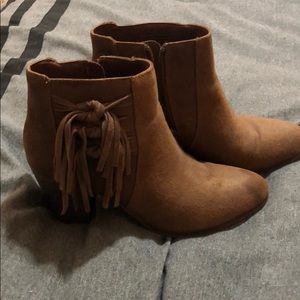 Leather booties